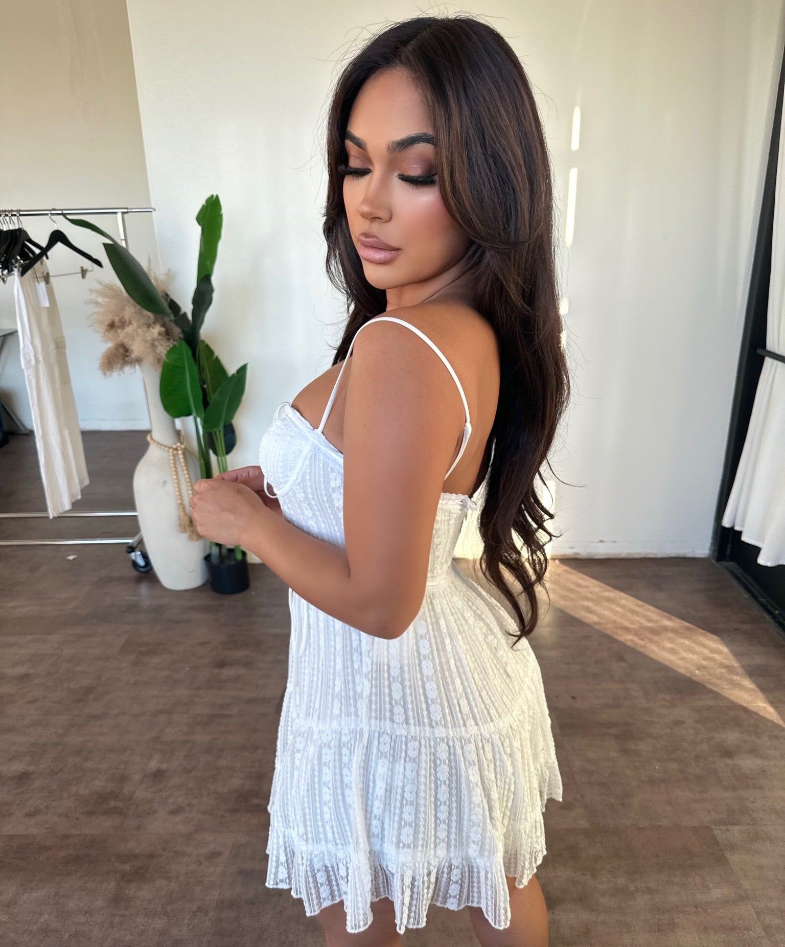 Amber Dress (White) sold by OOTDFash product image thumbnail 2