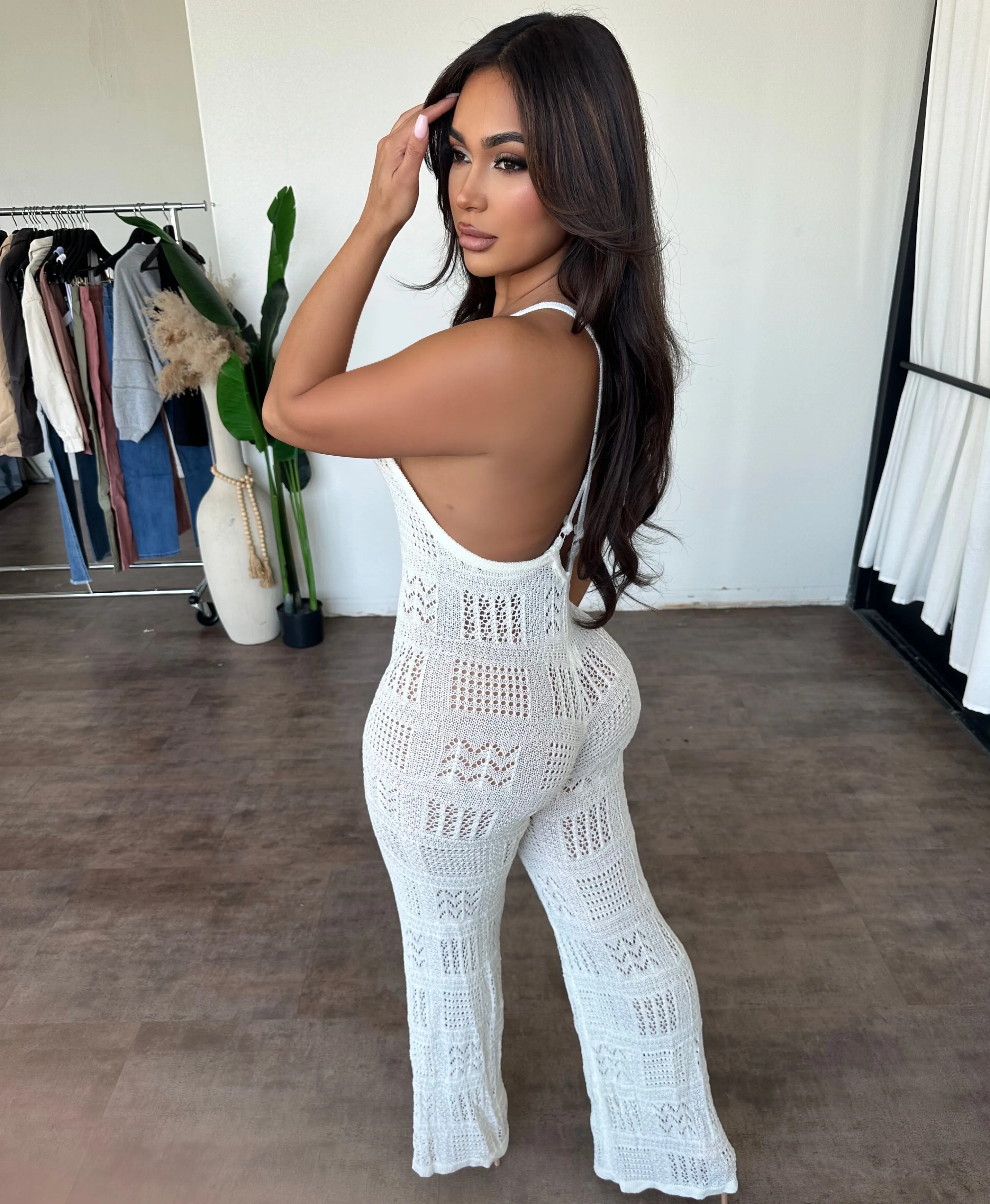 Scarlett Knit Jumpsuit (Ivory) sold by OOTDFash product image thumbnail 2