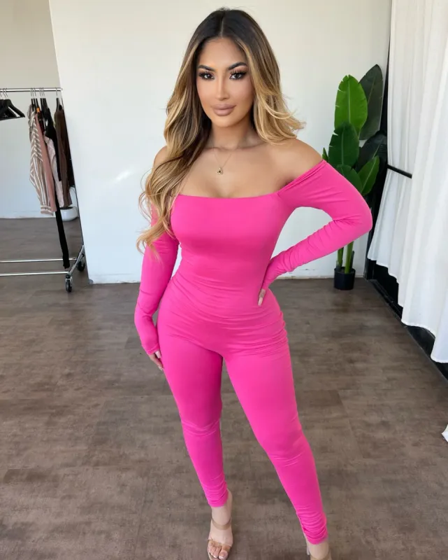 Gaby Jumpsuit(Fuchsia) sold by OOTDFash