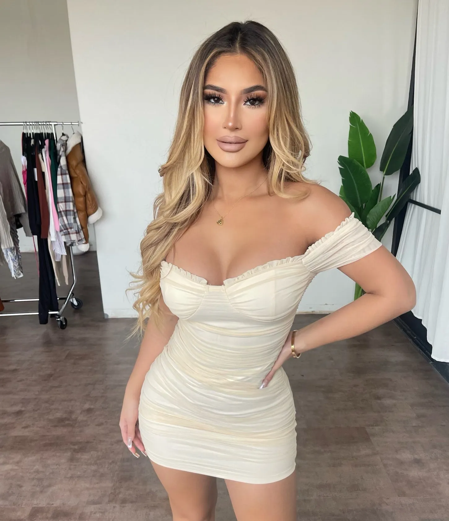 Fannie Dress(Cream) sold by OOTDFash