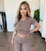 Jasmine Cropped Top(Deep Taupe) sold by OOTDFash