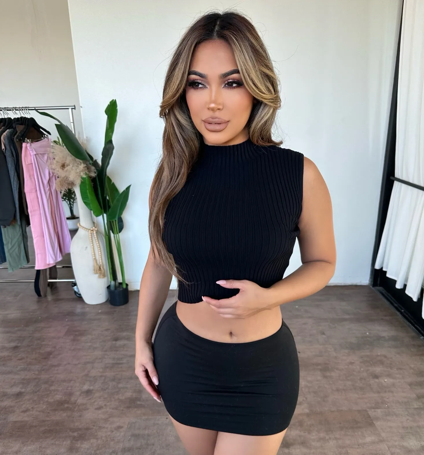 Gina Knitted Top(Black) sold by OOTDFash