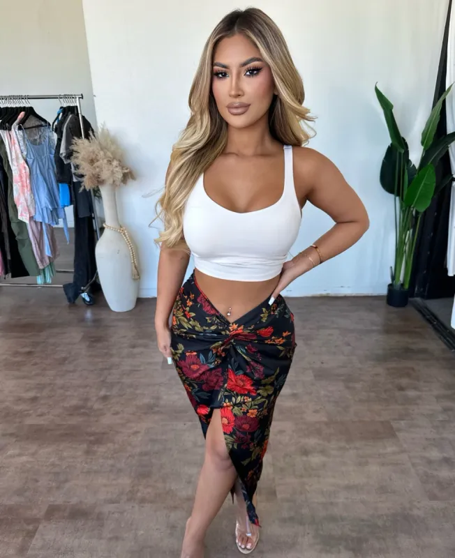 Jade Skirt (Multi Black) sold by OOTDFash