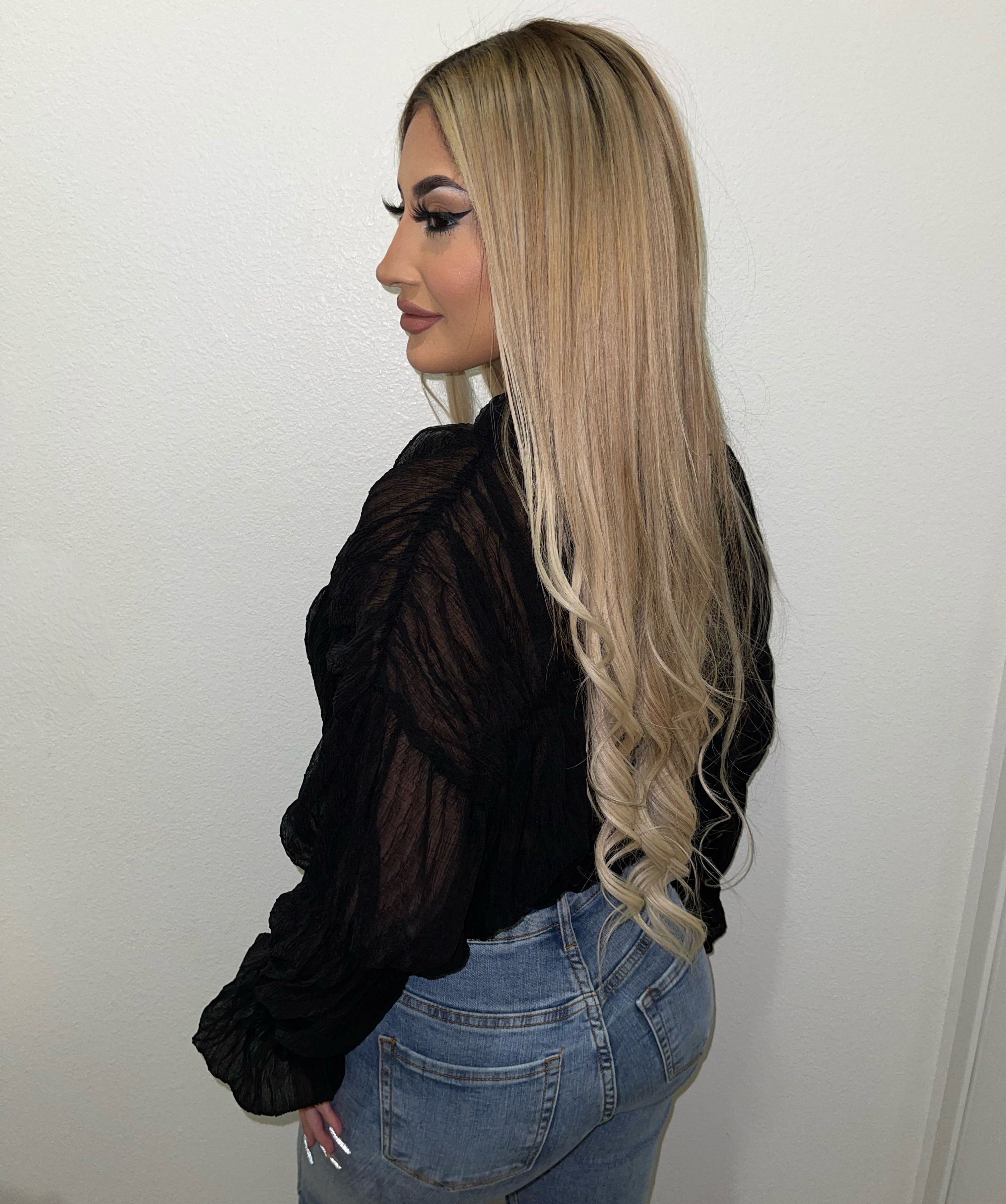 Bella Long Sleeve Top(Black)FINAL SALE sold by OOTDFash product image thumbnail 2