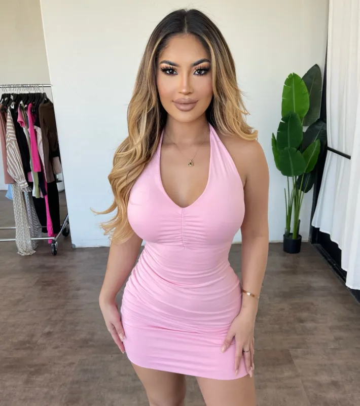 Selene Mini Dress(Pink) sold by OOTDFash