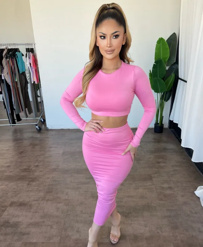 Vero 2 Piece Set(Pink) sold by OOTDFash