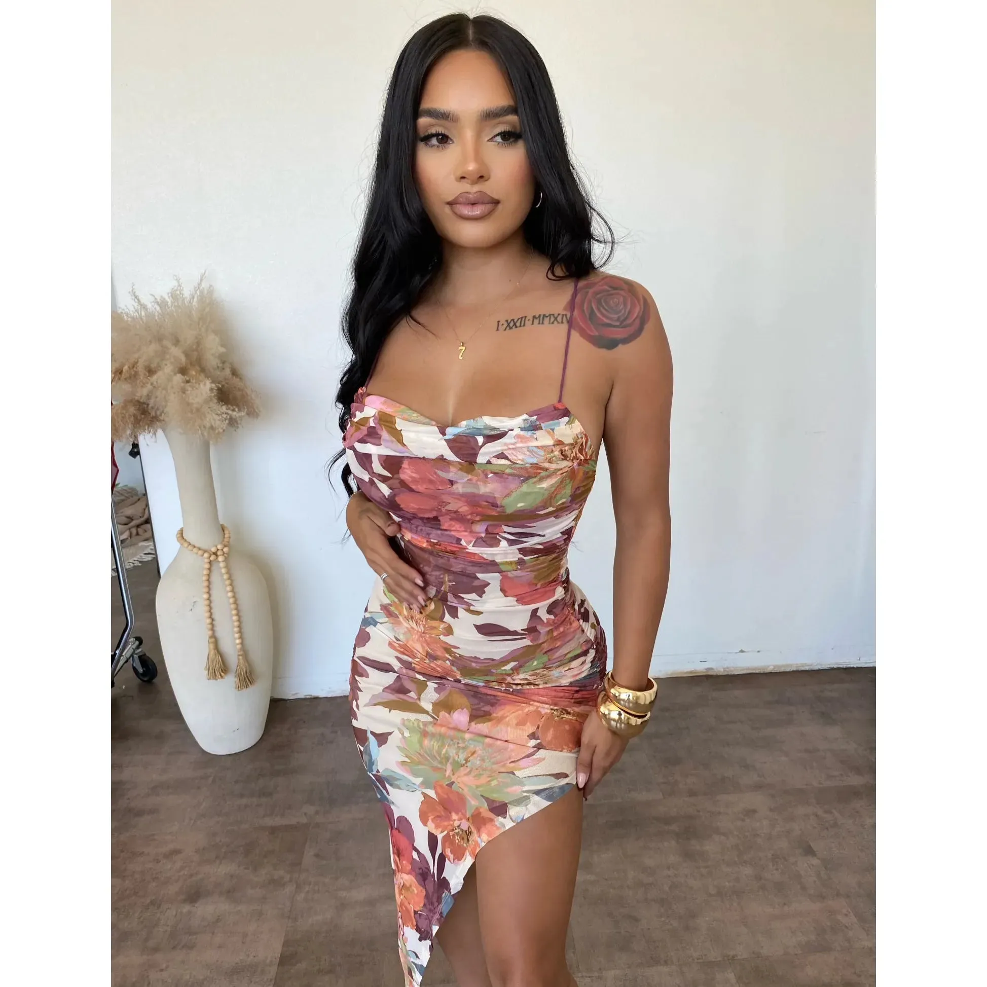 Bella dress (natural brown) sold by OOTDFash