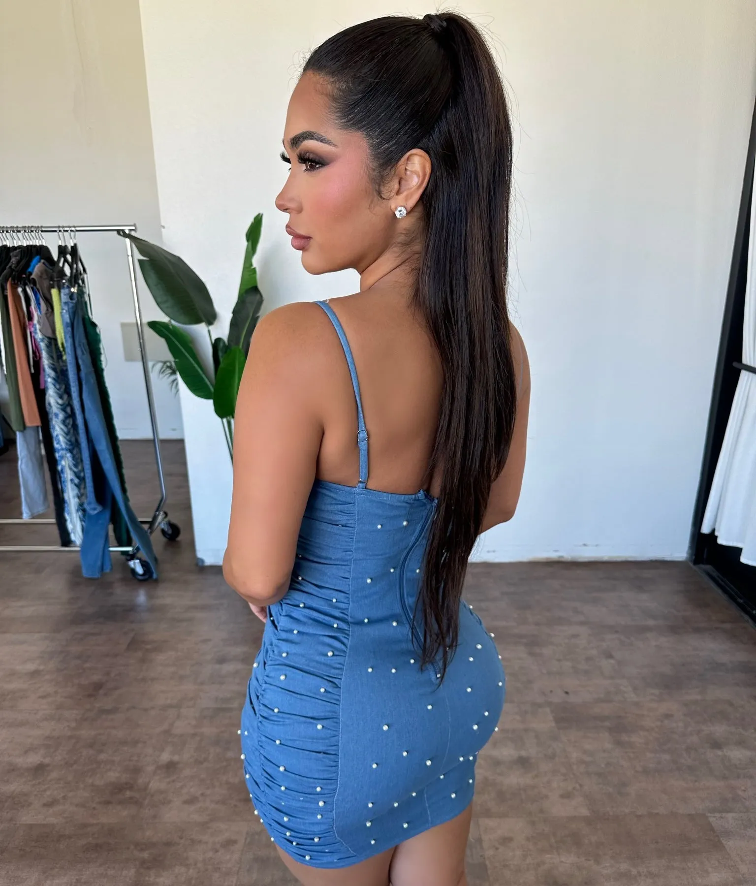 Kendal Dress (Denim) sold by OOTDFash product image thumbnail 2