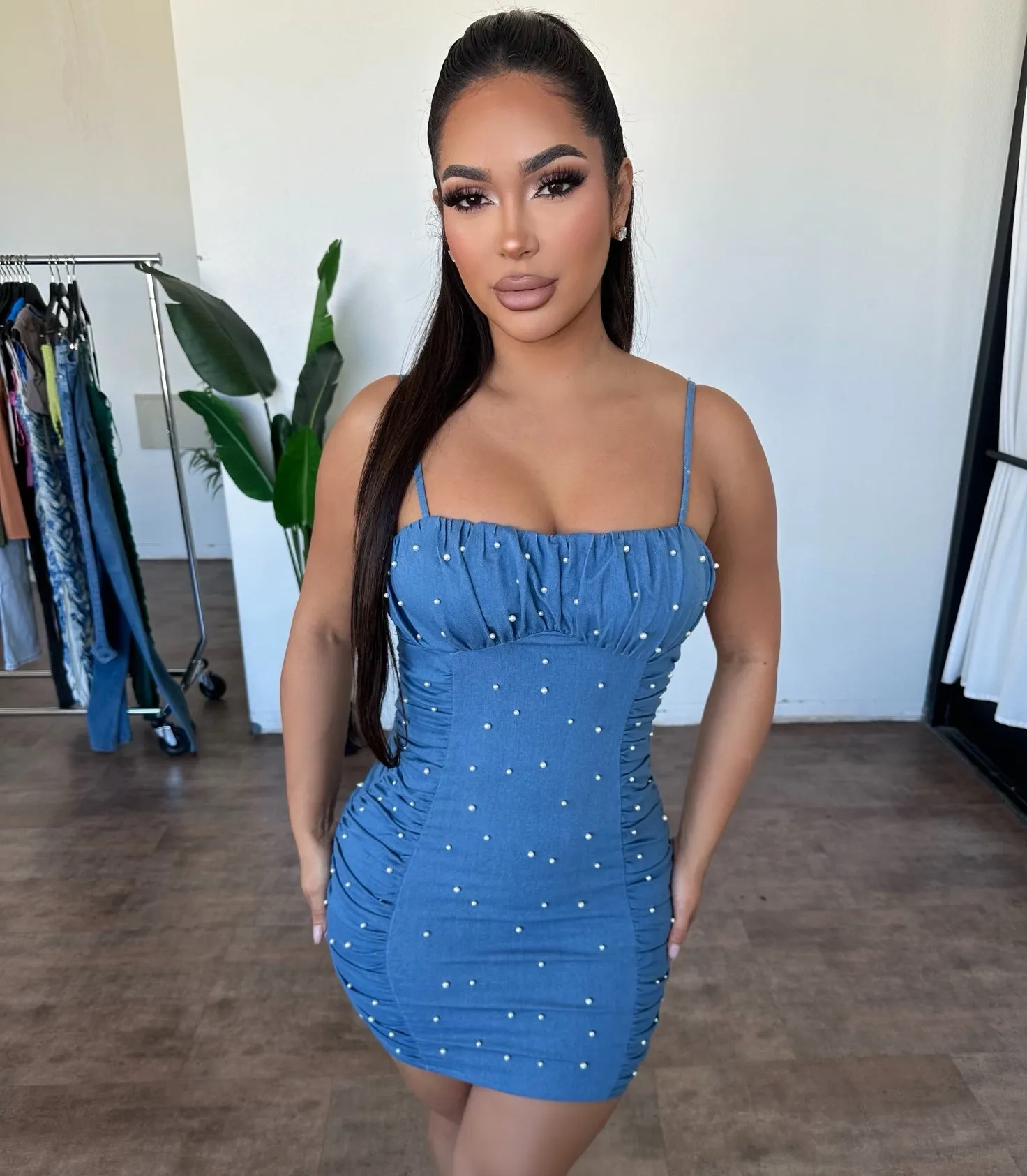 Kendal Dress (Denim) sold by OOTDFash