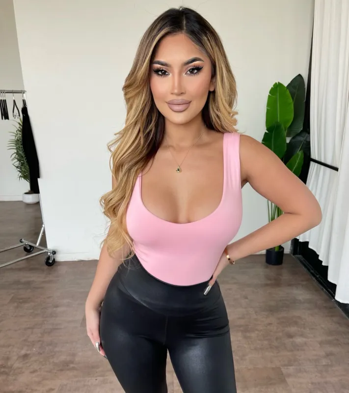 Ada V-neck Top(Pink) sold by OOTDFash