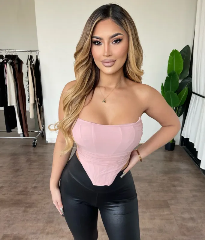 Favi Corset Top(Mauve) sold by OOTDFash