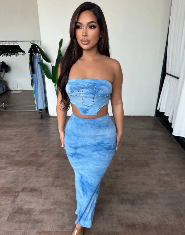Xtina Set(Blue) sold by OOTDFash