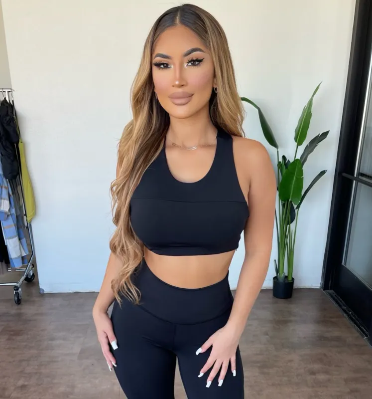 Avani Adjustable Sports Bra (Black) sold by OOTDFash