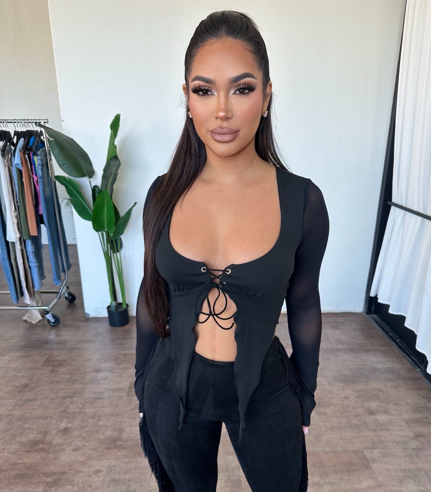 Pearla Top (Black) sold by OOTDFash