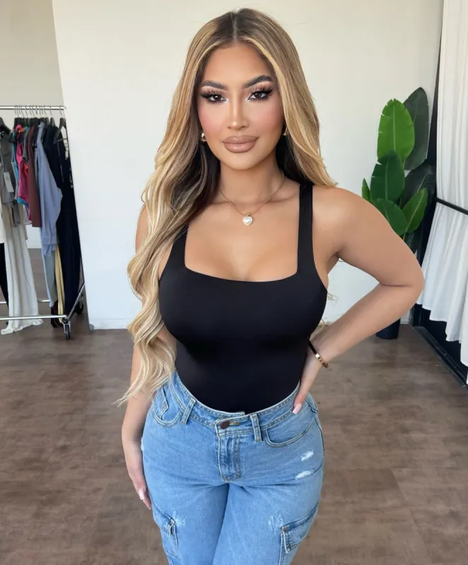 Demi Tank Bodysuit(Black) sold by OOTDFash