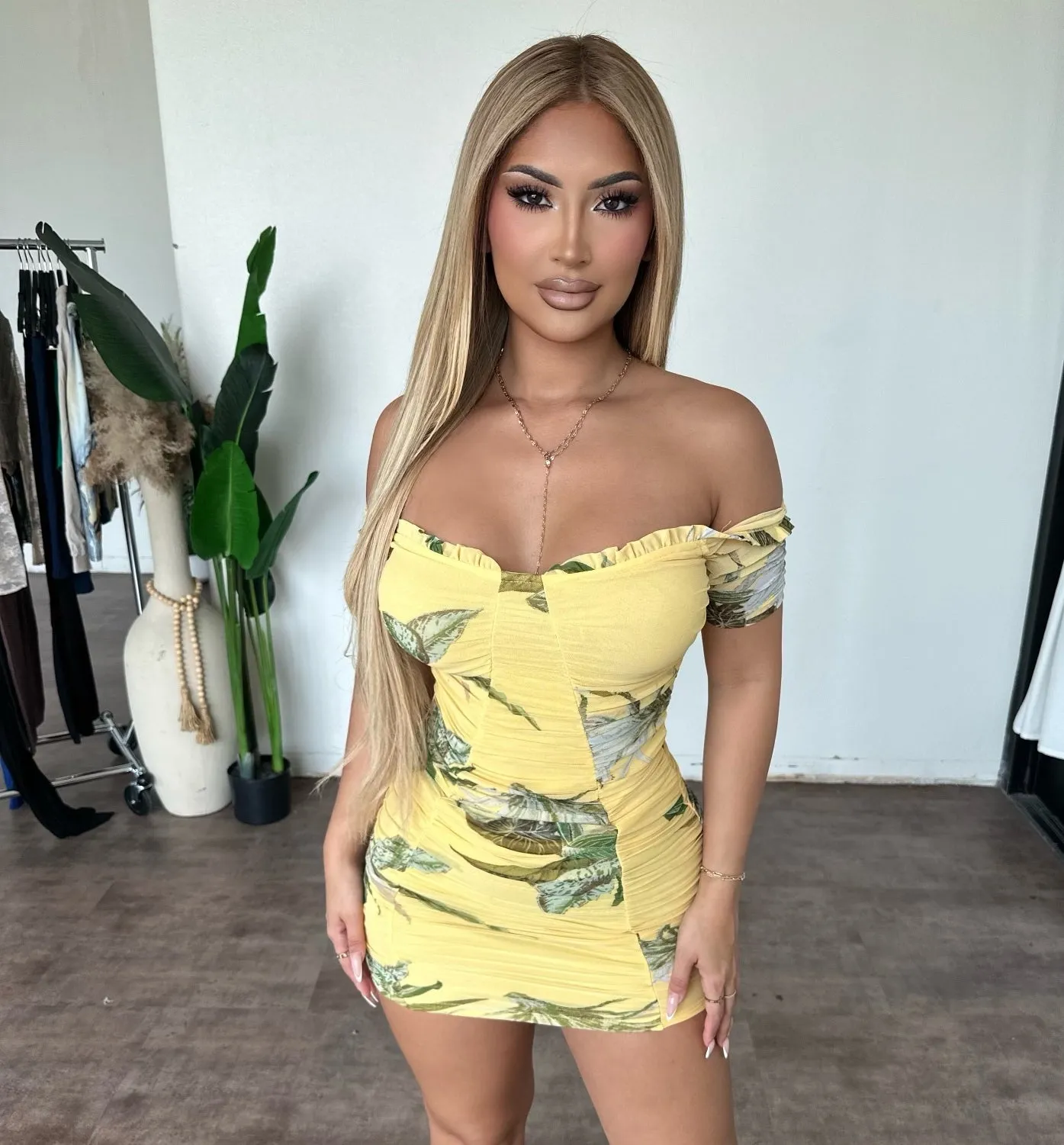 Sienna Dress (Yellow) sold by OOTDFash