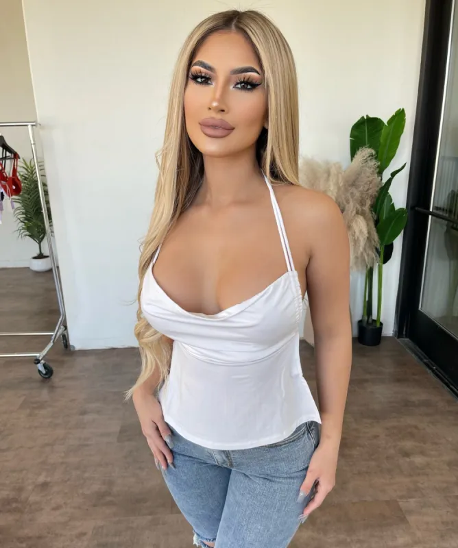 Sapphire Halter Top(White)Final Sale sold by OOTDFash