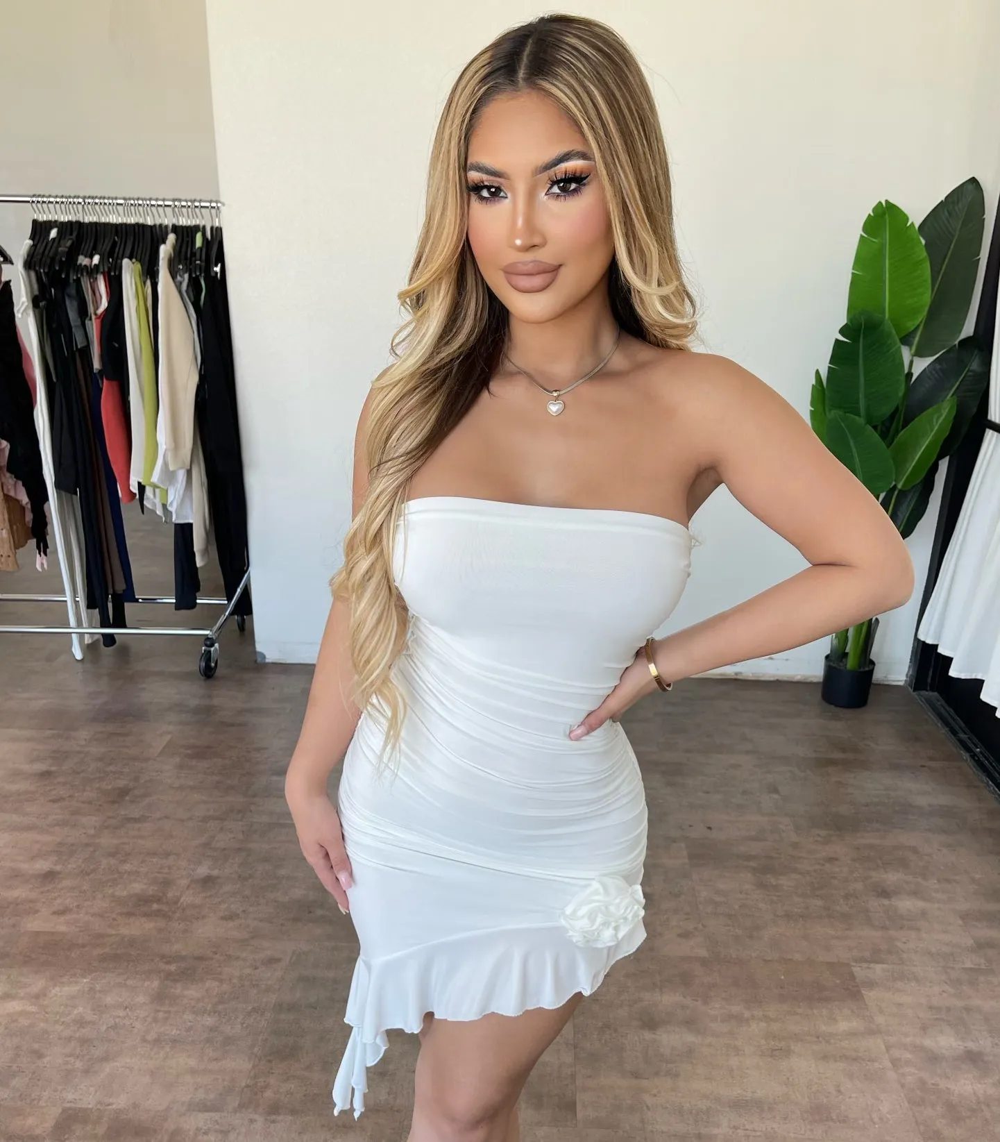 Marlene Dress(Ivory) sold by OOTDFash