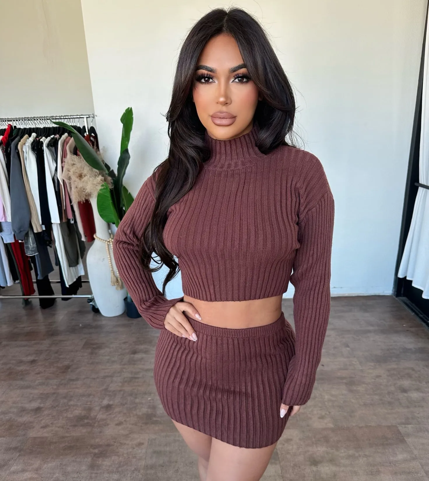 Jenny Set (Brown) sold by OOTDFash