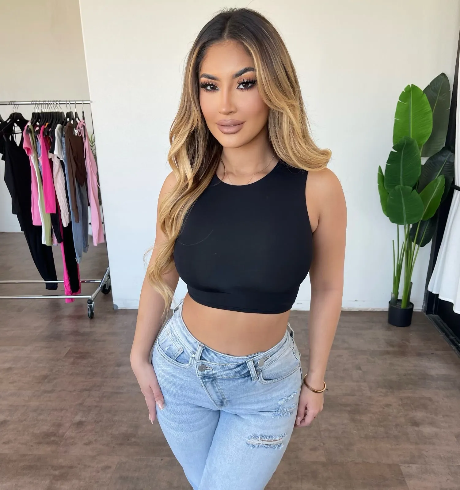 Grace Tank Top(Black) sold by OOTDFash