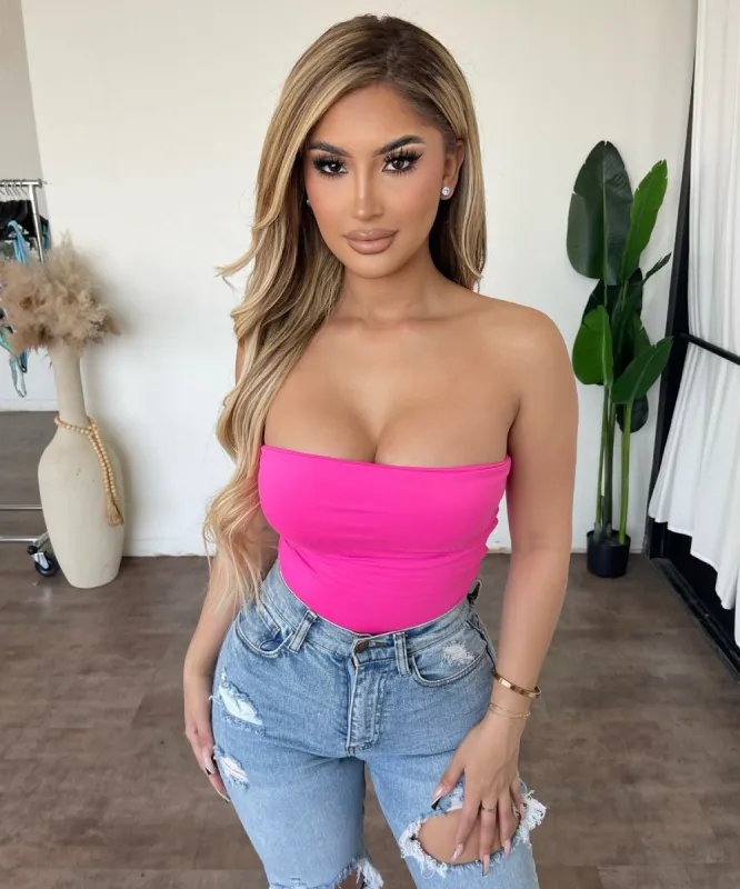 Airlea Tube Top (Fuchsia) sold by OOTDFash