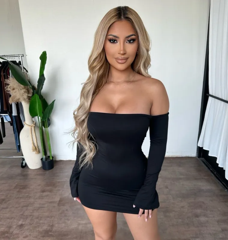 Astrid Dress (Black) sold by OOTDFash