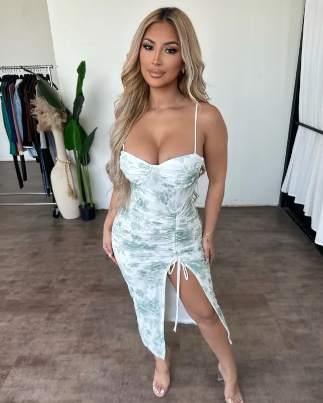 Maci Dress (Sage) sold by OOTDFash