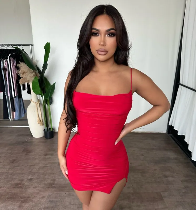 Gigi Dress (Red) sold by OOTDFash