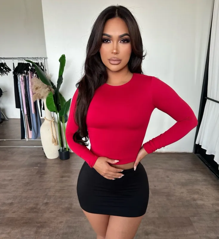 Everly Top (Red) sold by OOTDFash