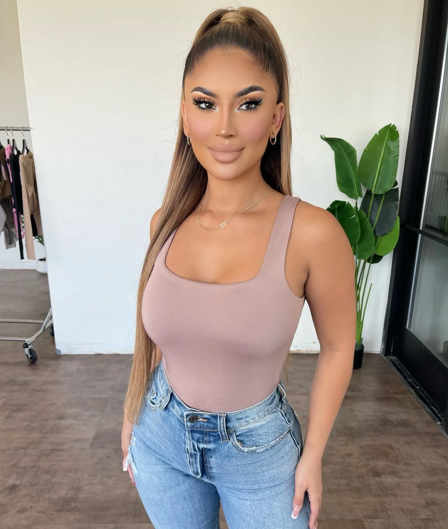 Reina Bodysuit(Mauve) sold by OOTDFash