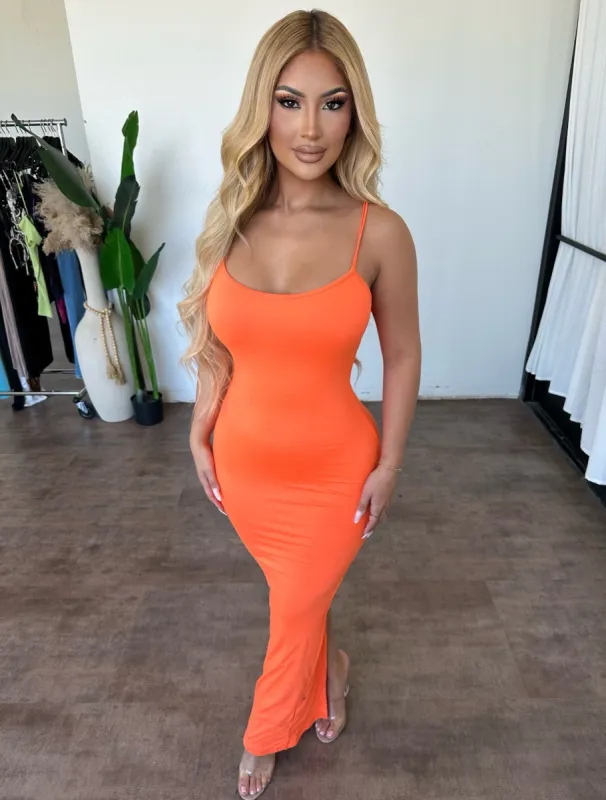 Regina Dress (Orange) sold by OOTDFash