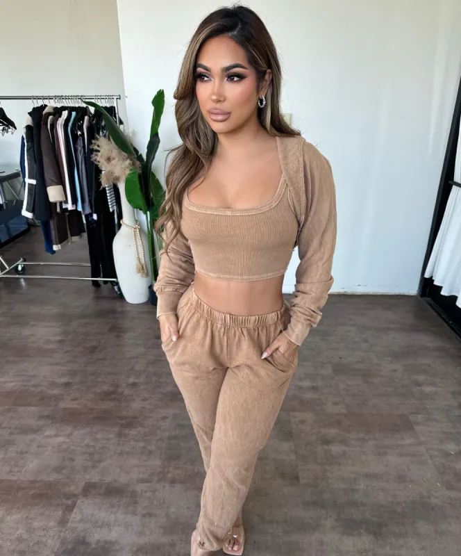 Silva 3 Piece Set (Beige) sold by OOTDFash