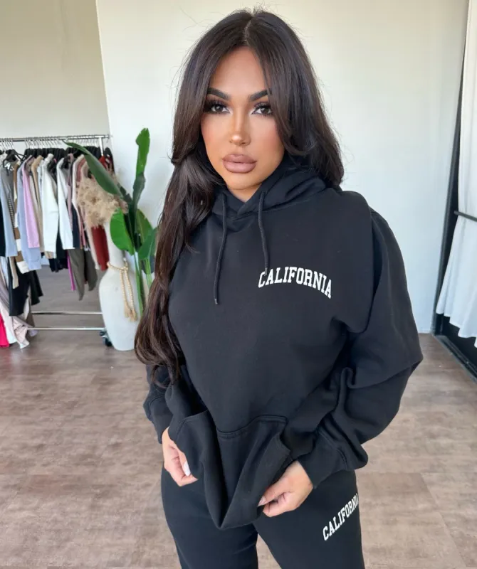 Side California Hoodie(Black) sold by OOTDFash