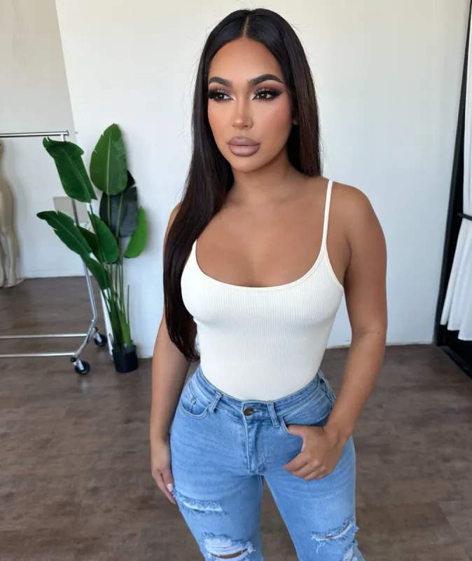Hailey Bodysuit (Vanilla) sold by OOTDFash