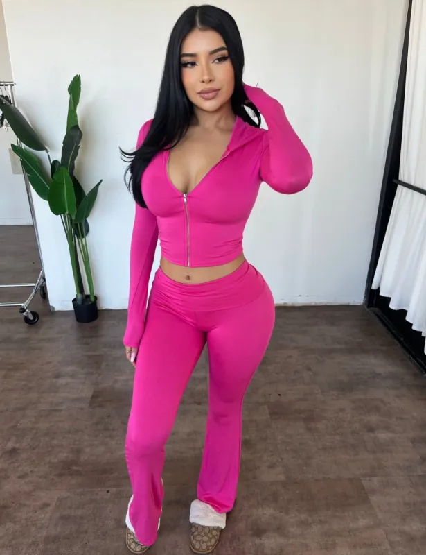 Elsy Set (Fuchsia) sold by OOTDFash