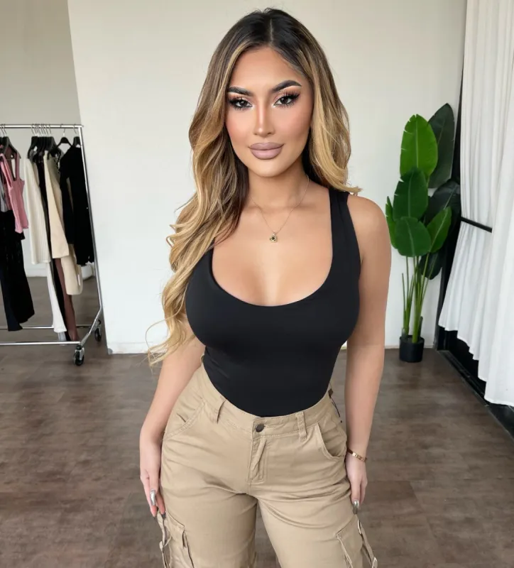 Ada V-neck Top(Black) sold by OOTDFash