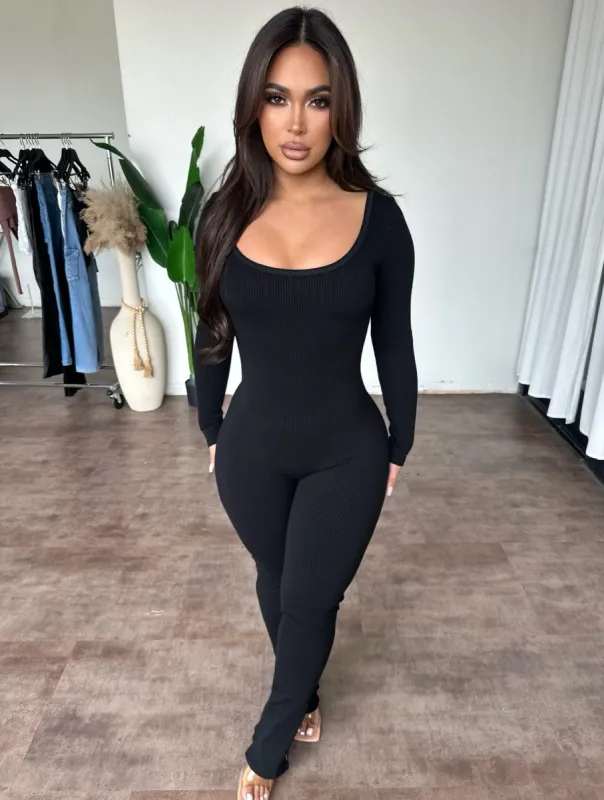 Rayleen Jumpsuit (Black) sold by OOTDFash