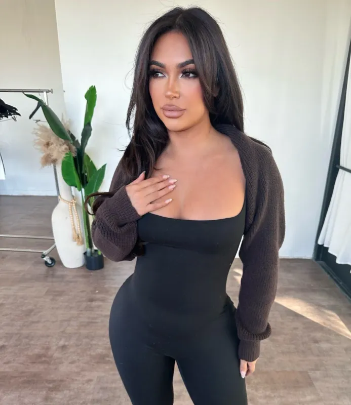 Amber Cardigan (Brown) sold by OOTDFash