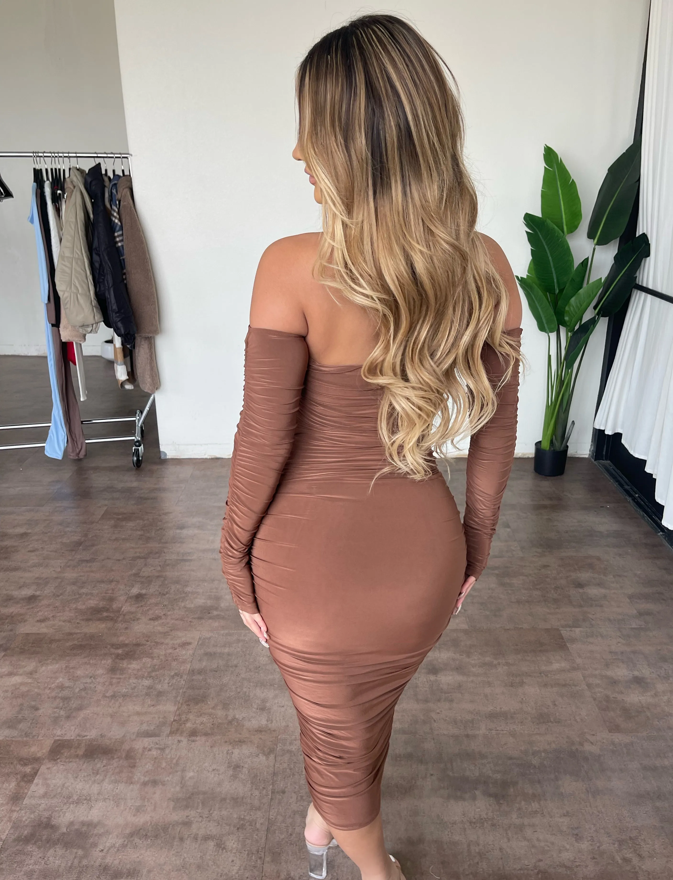 Breanna Dress(Brown) sold by OOTDFash product image thumbnail 2