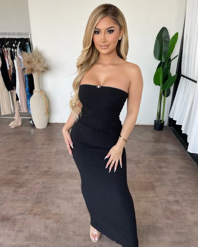 Michelle Set (Black) sold by OOTDFash