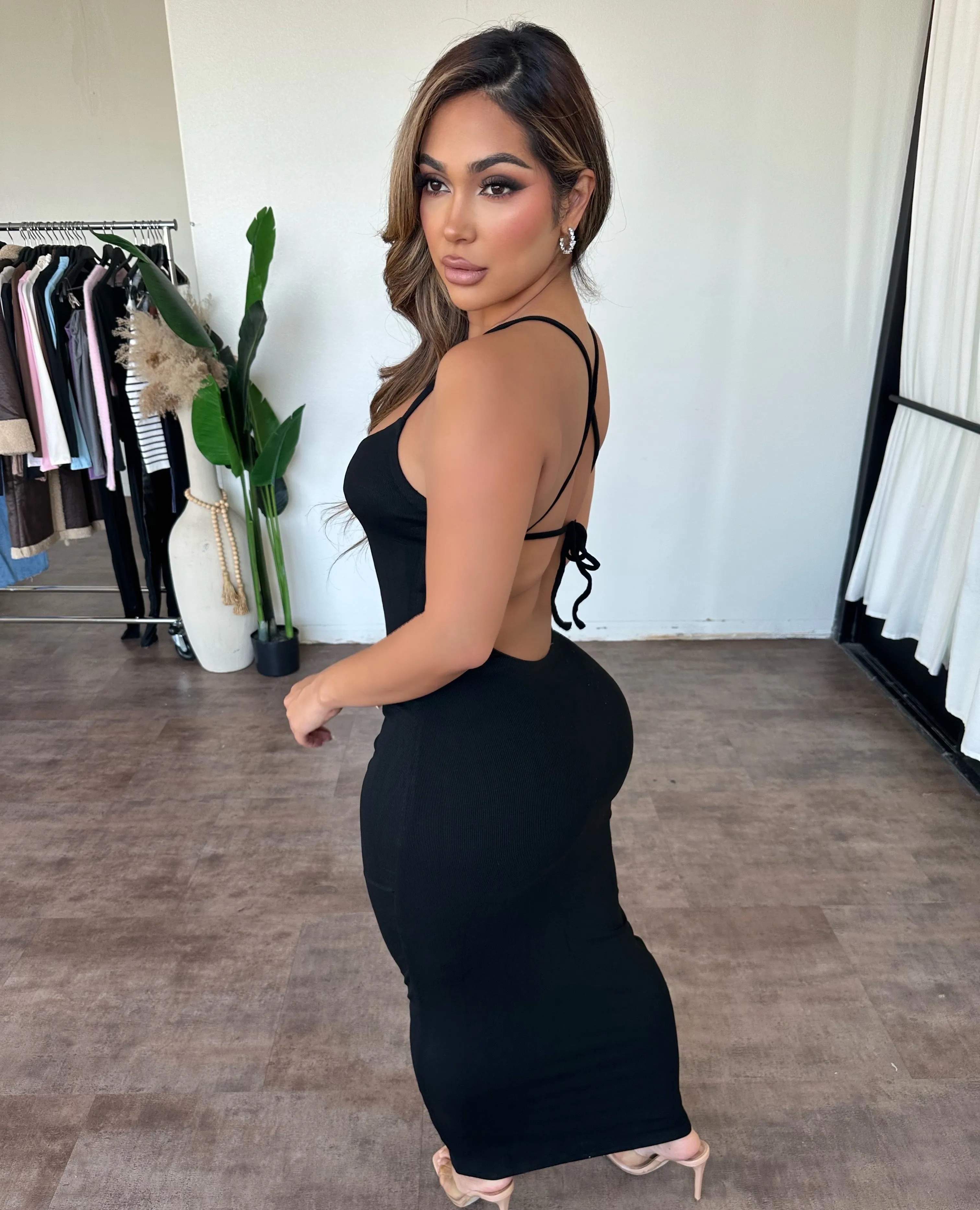 Maxi Rib Dress (Black) sold by OOTDFash product image thumbnail 2