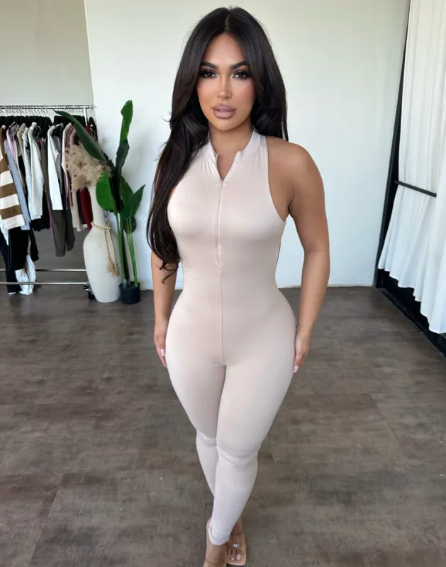 Lena Jumpsuit (Milk) sold by OOTDFash