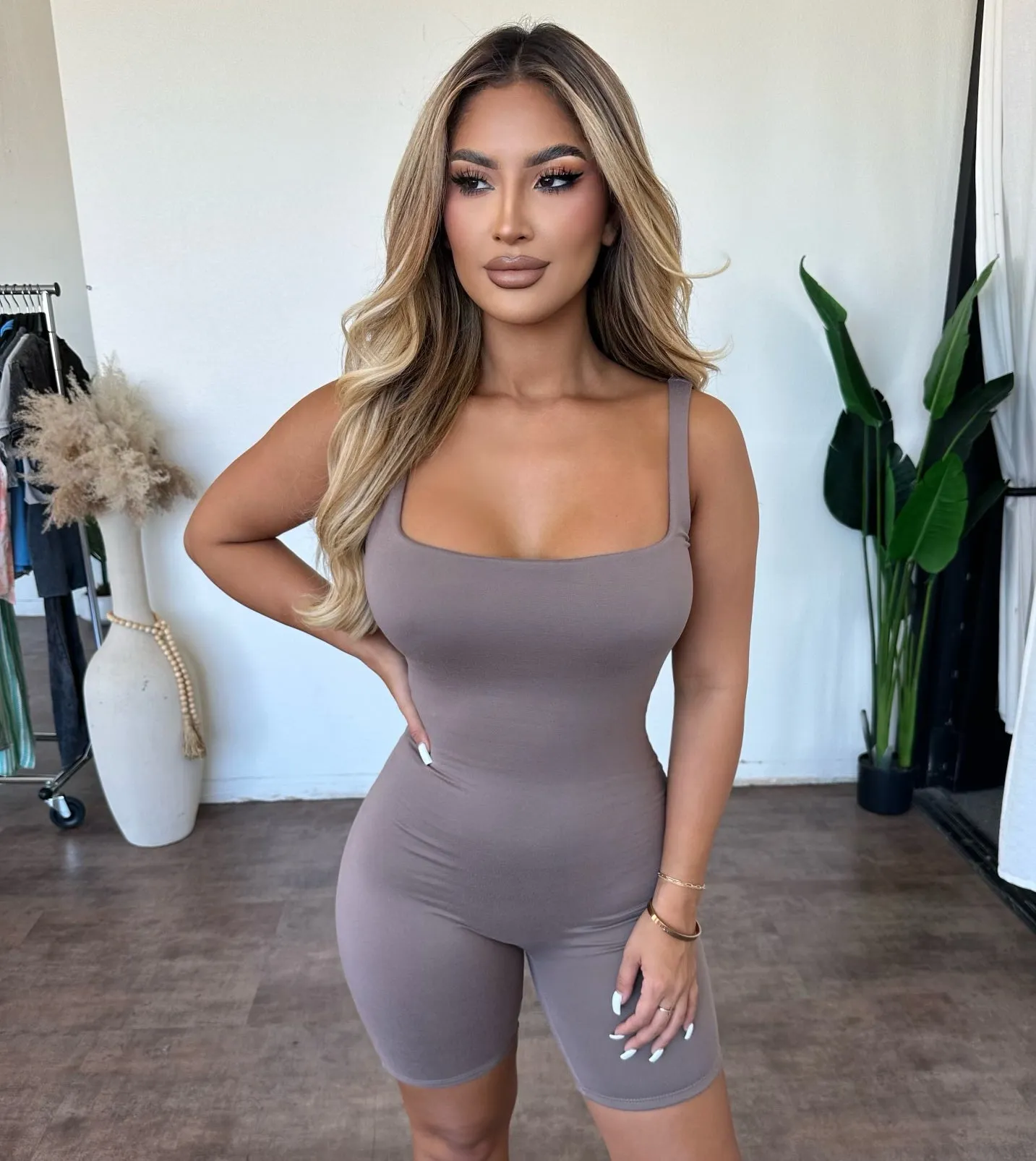 Ariana Romper (Mocha) sold by OOTDFash