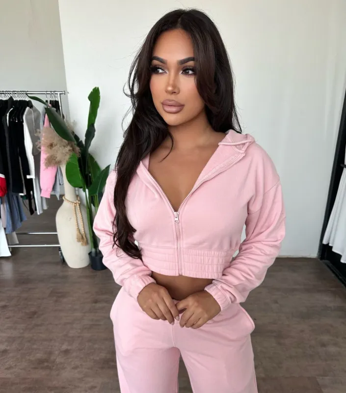 Iris Hoodie (Silver Pink) sold by OOTDFash