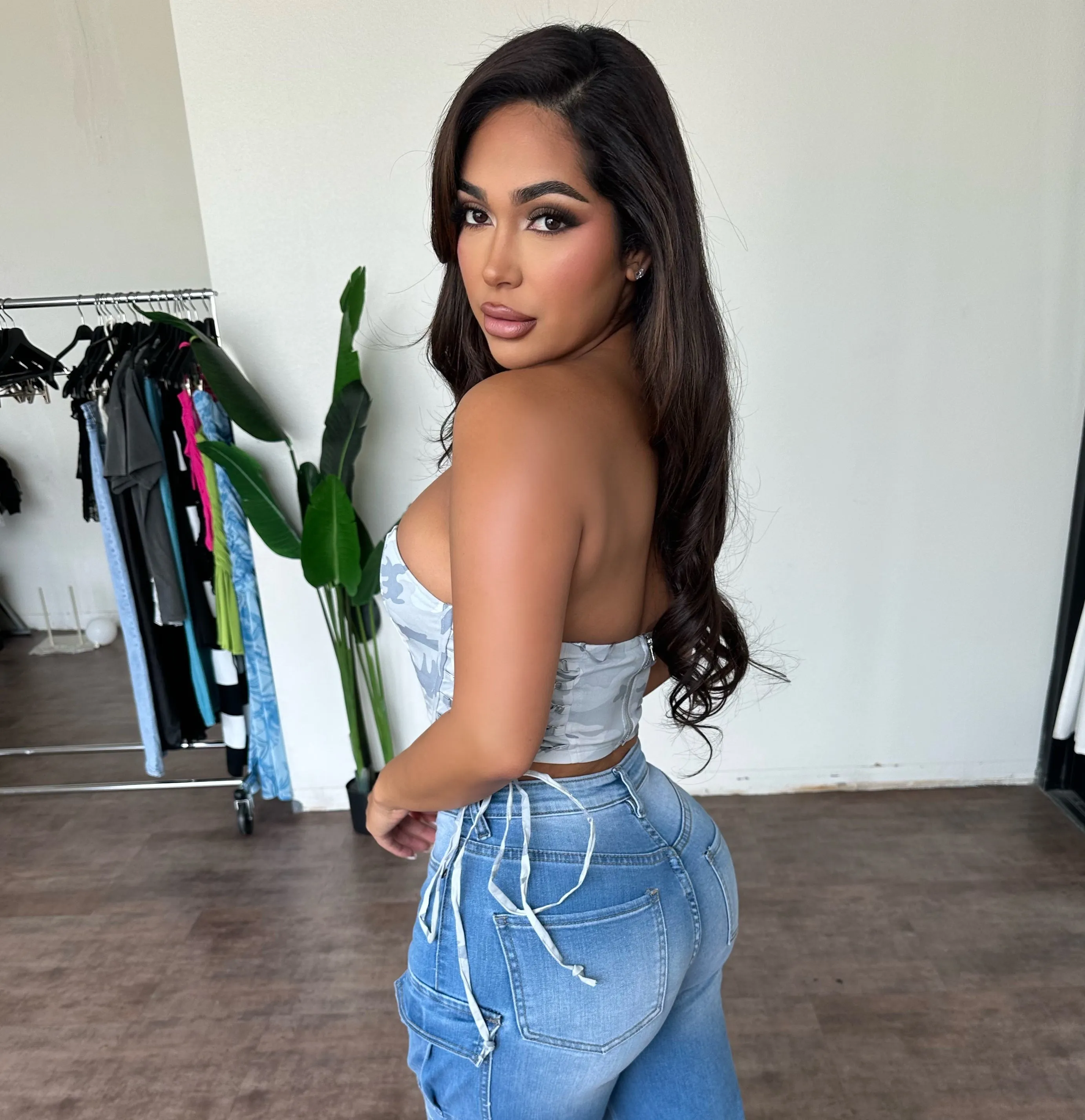 Katy Corset Top(White Camo) sold by OOTDFash product image thumbnail 2