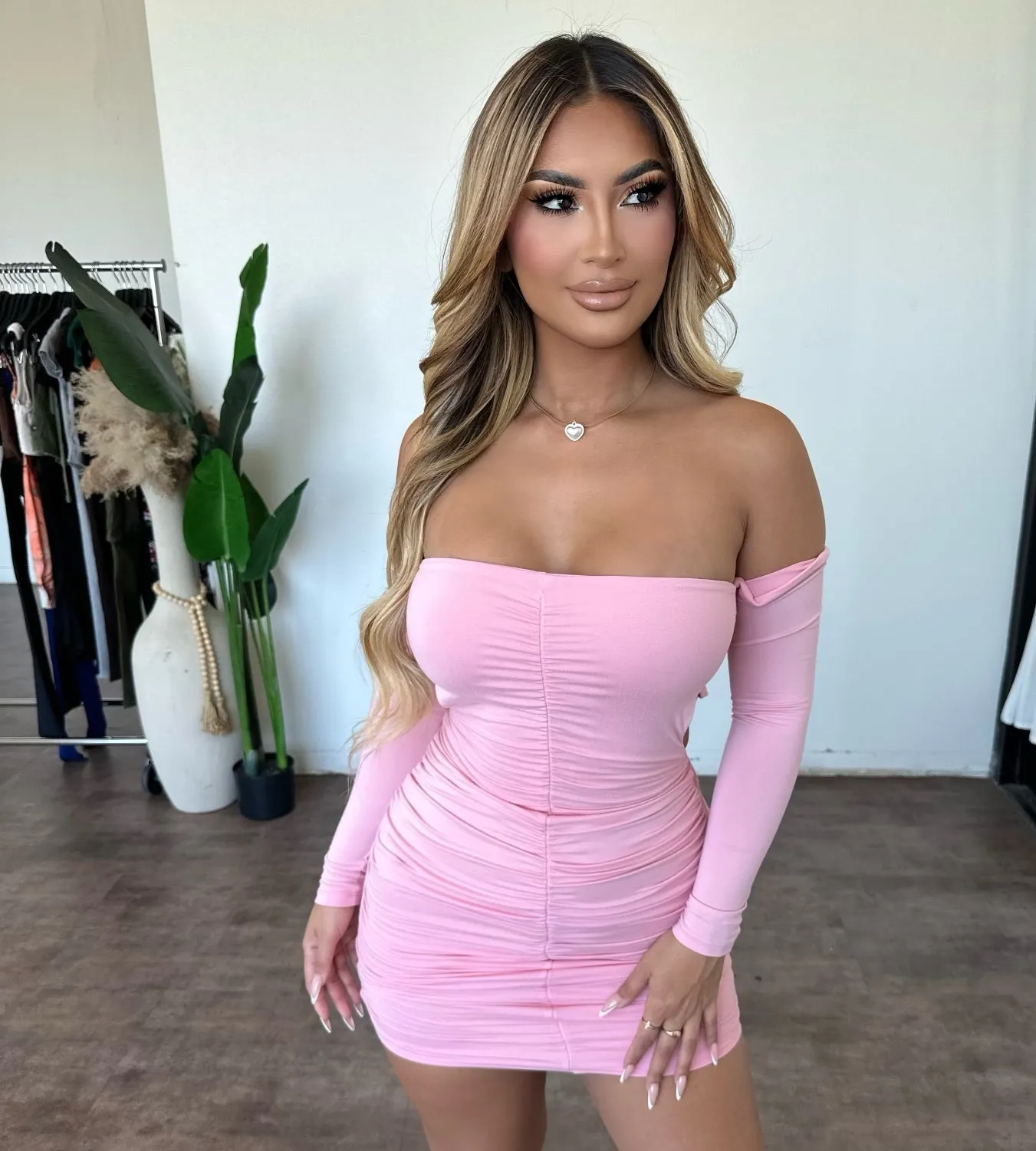 Diana Longsleeve Dress(Pink) sold by OOTDFash