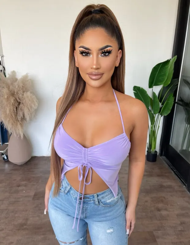 Ulissa Halter Top(Lavender) sold by OOTDFash