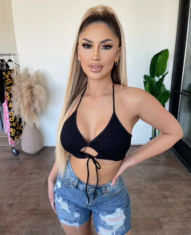 Genesis Halter Top(Black) sold by OOTDFash