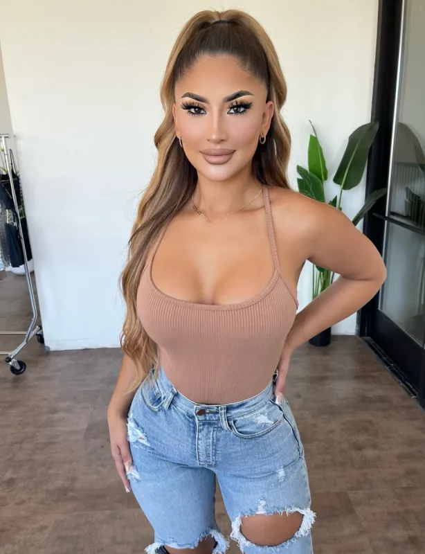 Zade Bodysuit(Nude) sold by OOTDFash