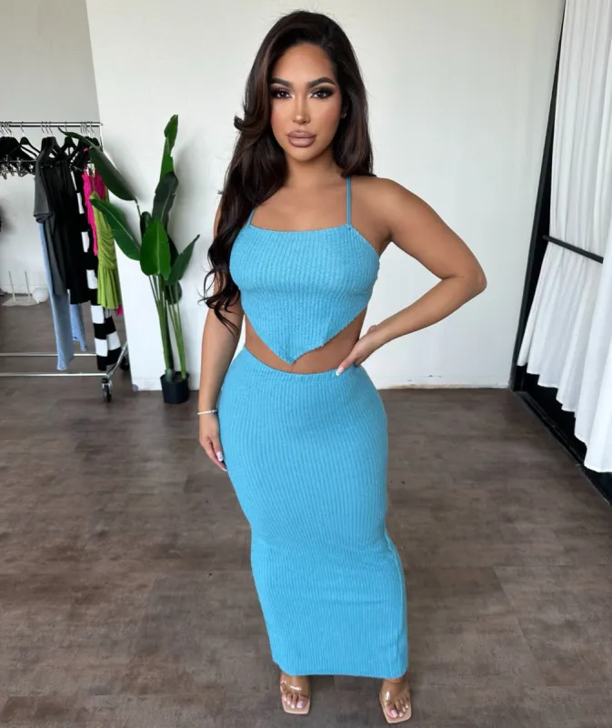 Rayleen Set (Aqua) sold by OOTDFash